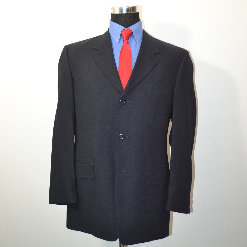 Kenneth Cole 39r Sport Coat Blazer Suit Jacket Nav